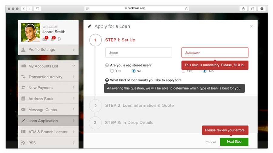 Backbase Forms Model Processes by Your Own